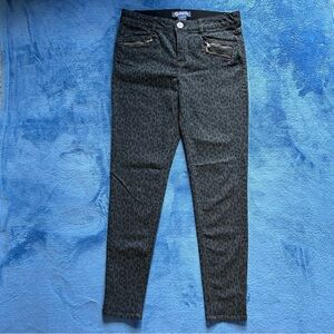 Democracy Black Leopard Print Skinny Jeans